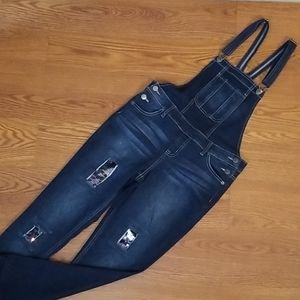 Adorable overalls by Justice Jeans, sz 16 girls